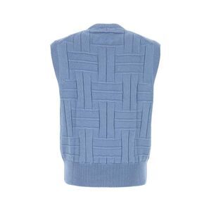 KENZO Men's Woven Knit Vest Men LIGHT BLUE Sweaters & Cardigans